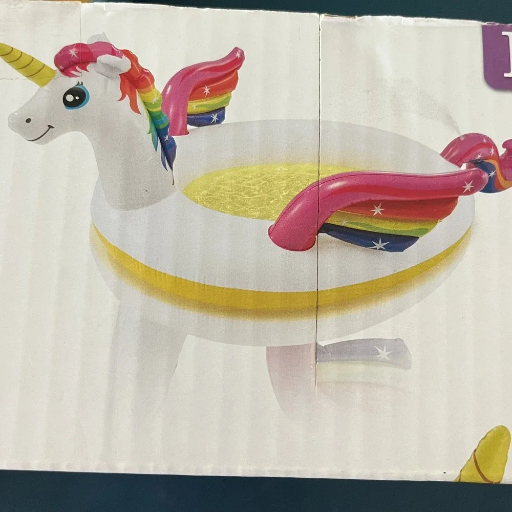 Floaty Intex Mystic Unicorn Inflatable Polyvinyl Spray Pool 107